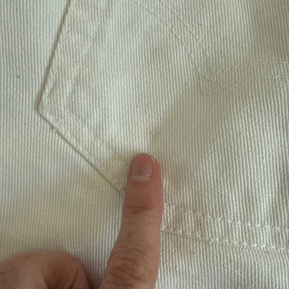 Levi's 505 Shorts Cotton Twill Size 5 White - Picture 5 of 6